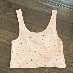 Billabong Peach and White Floral Top